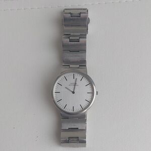 Guess Silver Watch with White Dial